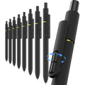 inkipen 8 Pcs Gel Pens with Fidget Clip, 0.5mm Black Ink Pens Fine Point - color: Basic