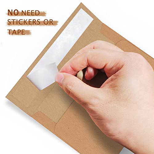 A2 Brown Kraft Envelopes Goefun 100 Pack, 4.375 x 5.75 - color: brown, size: A2