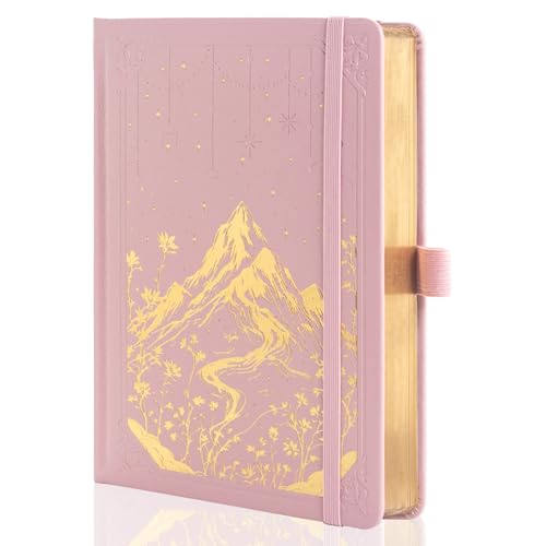 MGGAO Lined Journal Notebook for Women Men, A5 Aesthetic Notebook - color: Pink, size: Lined