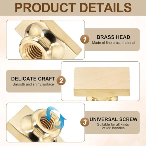 PATIKIL 15x25mm Blank Wax Seal Rectangle Sealing Wax Stamp Brass Head Gold - size: 15x25mm