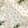 500 Pcs Pearl Solid Heart Table Scatter Confetti Mini Wedding - style: Solid Heart