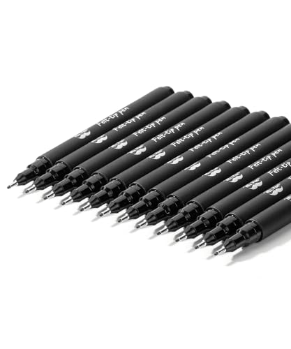 Mr. Pen- Drawing Pens for Artists, 0.8mm, 12 Pack, Black | Micro Pens for Drawing, Fine Point - size: 0.8 mm