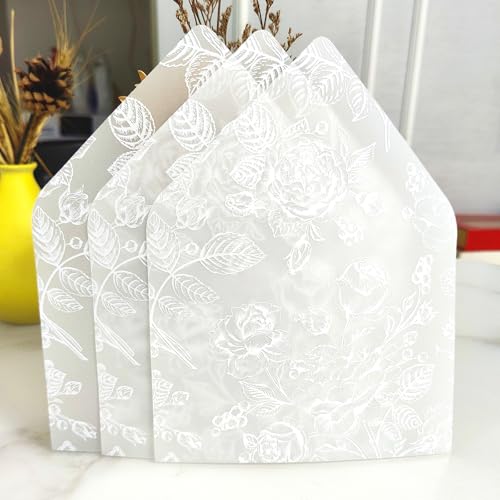 100 Pack Envelope Liners for 5x7 Insert Wedding Invitaion Wedding Invite Accessories (A7) - size: A7
