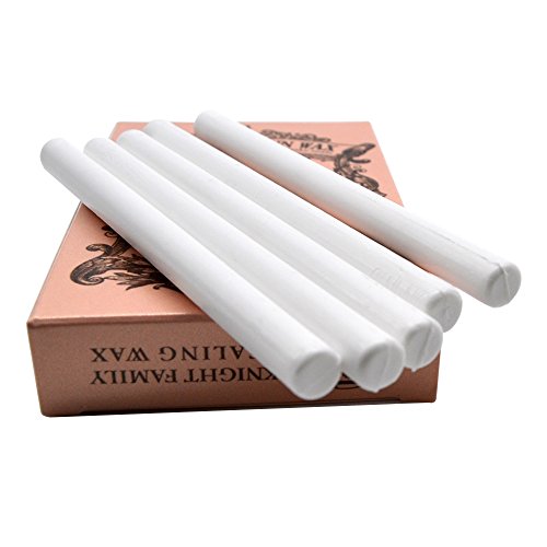 Mini Glue Gun Sealing Wax Sticks for Metal Stamp - Pack of 16, White - color: White, size: Small