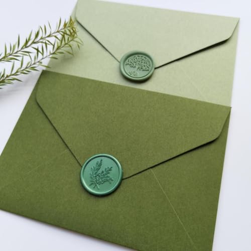600pcs Sealing Wax Beads for Wax Seal Stamp, Perfect for Gift Sealing, Letter Sealing, Crafting Projects, Invitations Cards Sealing, Envelopes Sealing (Green) - color: Green