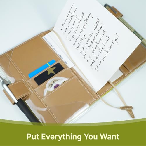 A6 Green Velvet Cover with Clear Protection for Hobonichi A6 Cover
