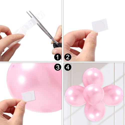 UPINS 1500 Pcs Point Dots Balloon Glue Removable Adhesive Point Tapes - size: 12mm