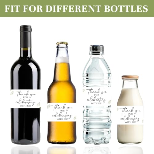 200 Pcs Wedding Water Bottle Labels for Wedding Bridal Shower Baby Shower - color: 200 Pcs Wedding