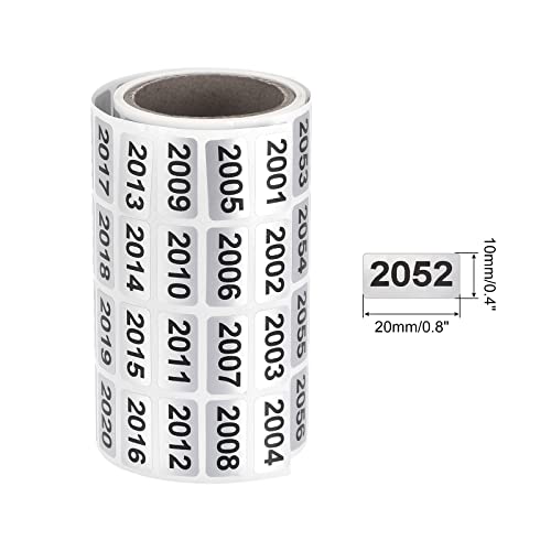 MECCANIXITY 2001 to 3000 Consecutive Number Stickers Inventory Label Black Numbers for Office Warehouse Numbering Classification - style: 2001 to 3000