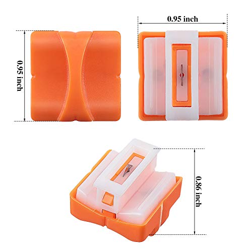 Mudder 15 Pieces Paper Cutter Replacement Blade Refill, Orange - color: Orange
