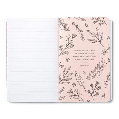 Compendium Softcover Journal - My heart gives thanks… – A Write Now Journal with 128 Lined Pages, 5″W x 8″H - color: Heart White
