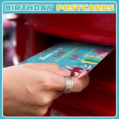 Kosiz 120 Pcs Christian Birthday Cards Bulk 4 x 6 Inch - style: Christian Birthday