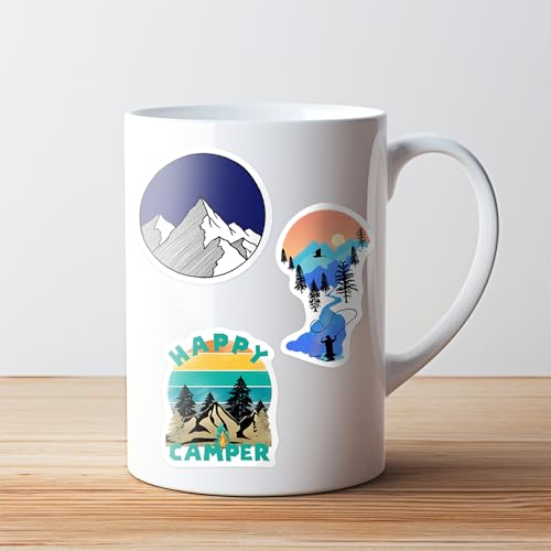 100 Pcs Outdoor Adventure Hiking Camping Adults Camp Stickers - color: Camping-pvc-029