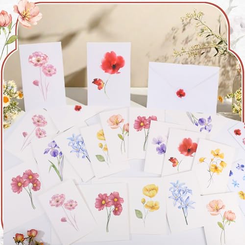 Thboxes 40 Pack Teacher Appreciation Cards, Blank Greeting Cards, 4 x 6 In - style: Bright