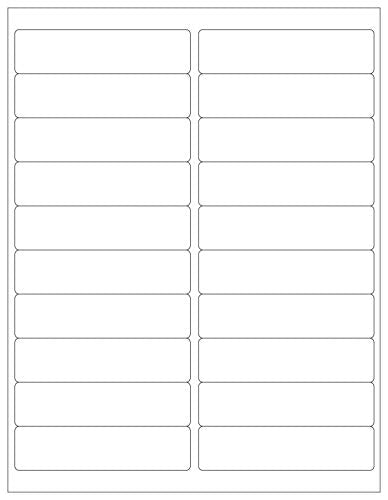 HouseLabels 200 Sheets; 4,000 Labels, 20-UP, Shipping/Mailing Labels (4.0" x 1.0") - BPA Free!
