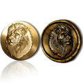 Mceal Wax Seal Stamp Head, 3D Embossed Relief for DIY Crafts, Wedding Invitations, Gift Wrapping,Animal Pet & Beasts Collection-Lion - style: Lion