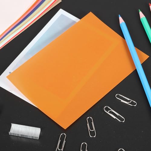 PATIKIL 100 Sheets Vellum Paper 4x6 Orange - color: Orange