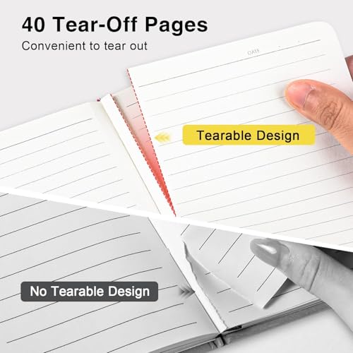 Oucaru Small Notebook 3 Pack, A6 Pocket Notebook, Mini Lined Journal - color: B-Midnight Black, style: 3 Pack
