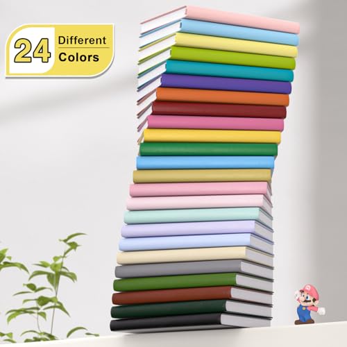 Oucaru Small Notebook 16 Pack, A6 Pocket Notebook, Mini Lined Journal - color: A-Vibrant Colors, style: 16 Pack
