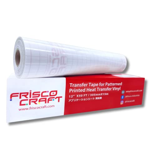 Frisco Craft Clear Transfer Tape Vinyl Roll 12" x 10 ft - size: 12" x 10 ft