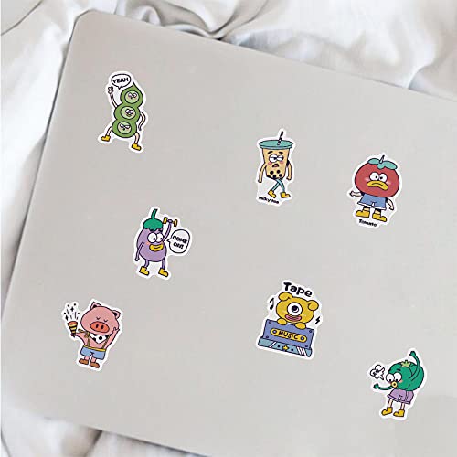 50 Pcs Cartoon Illustration Stickers, Cute Funny Character Vinyl Stickers Pack, Colorful Art Stickers for Water Bottles, Laptops, Journals, Scrapbooking - color: Illustration