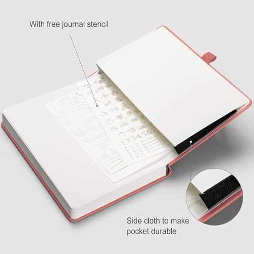 AHGXG Dotted Journal, 320 Pages, A5 (5.75'' × 8.38'') - color: Pink, size: A5