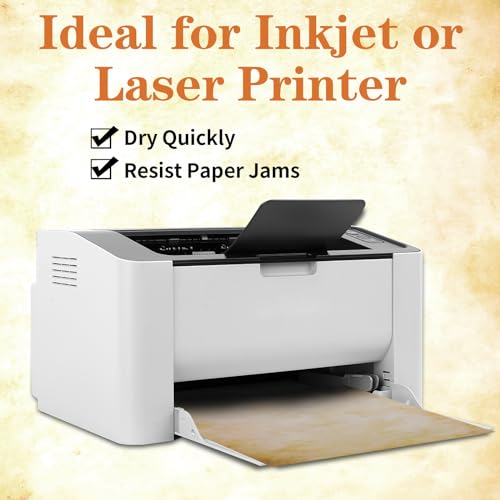 80 Sheets Vintage Paper, 8.5"x11" Letter Size Printer Parchment Paper - style: Classic-A