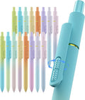 inkipen 16 Pcs Gel Pens-Black Ink, Fine Point(0.5mm),with Fidget Clip - color: 16PCS Multicolor