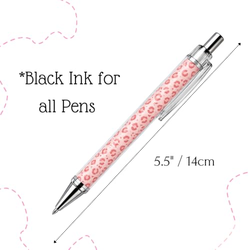 6PC Cheetah Jaguar Leopard Animal Print Pens Office Decor School Supplies - style: Leopard