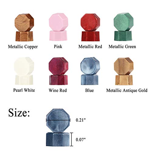 Yoption 360 Pcs Metallic Copper Sealing Wax Beads Set for Wax Seal Stamp with Candles and Melting Spoon - color: Copper