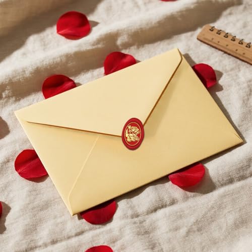 Skull Vintage Wax Seal Stamp Skull Rose Sealing Wax Stamps 30x20mm Oval Removable Brass Stamp Head with Wood Handle for Back to School Halloween Envelopes Invitation Gift Packages Decor - style: Skull