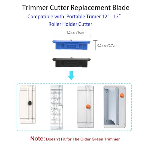 Paper Cutter Replacement Blade for Portable Trimer 12” 13” Roller Holder Cutter Replace Cutting Scoring Blade for Timmer
