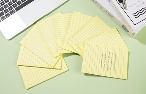 9 Pads Lined Sticky Notes 4x6 inch Post, Yellow, Clean Removal, Self-Stick Pads, Large Sticky Notes Easily Used for Home, Office, School, 40 Sheets/Pad - color: Yellow, size: 4 x 6 inches