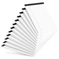 AILZFEI 12pcs Small Note Pad 5x8 College Ruled White Legal Pads Paper Notepads 12 Pack Study Back Writing Pads 5 x 8 Legal Pads Perforated Narrow Ruled Pads of Paper White - color: White 12