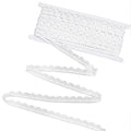 Lace Ribbon, 1/2''×10 Yards White Crocheted Lace Trim Vintage Lace Fabric - size: 10 Yards