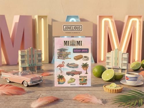 Miami Sticker Sheet, Miami Stickers for Laptop & Journal - style: Miami