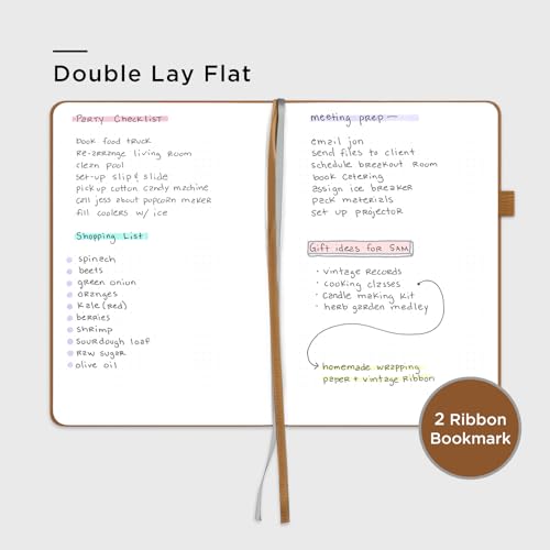 &And Per Se Dotted Journal Notebook – A5 Hardcover, 160 Pages 100gsm Paper, Dot Grid Notebook for Planning & Creative Journaling, 3 Sticker Sheets Included (Light Brown) - color: Light Brown, style: Dotted 160 pages