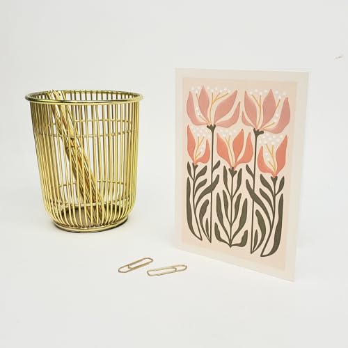 Lady Jayne All Occasion Blank Boxed Note Cards, with Gold-Foil Lined Envelopes and Embossed Details – 5” x 3.5” each, Set of 12 Cards – Flower Market Lily (80911) - color: Lily