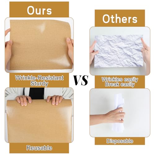 Burlap Brown Bulletin Board Roll Non-Woven Fabric Poster 15.55" x40ft - color: Brown, size: 472.4" x 15.6"