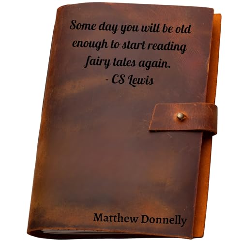 Personalized Leather Journal – Custom Engraved Refillable A5 Notebook