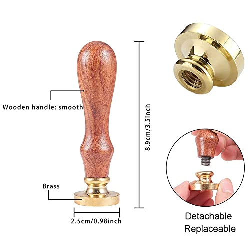 CRASPIRE Octopus Wax Seal Stamp Ocean Vintage Sealing Wax Stamps Animal Retro Removable Brass Stamp Head with Wood Handle for Wedding Invitations Envelopes Halloween Wrapping