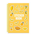 B5 Reusable Sticker Collecting Book Blank Sticker Album (Style D Yellow) - color: Style D Yellow