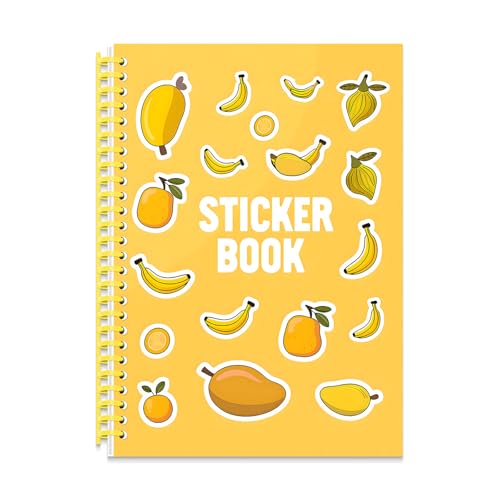B5 Reusable Sticker Collecting Book Blank Sticker Album (Style D Yellow) - color: Style D Yellow