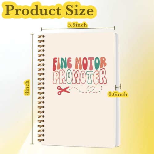 JHFDTY Colorful Occupational Therapy Journal Therapist Notebook Occupational Therapist OT Gifts for Women Men Fine Motor Promoter Hardcover 160 Pages Spiral Notebooks - color: Motor