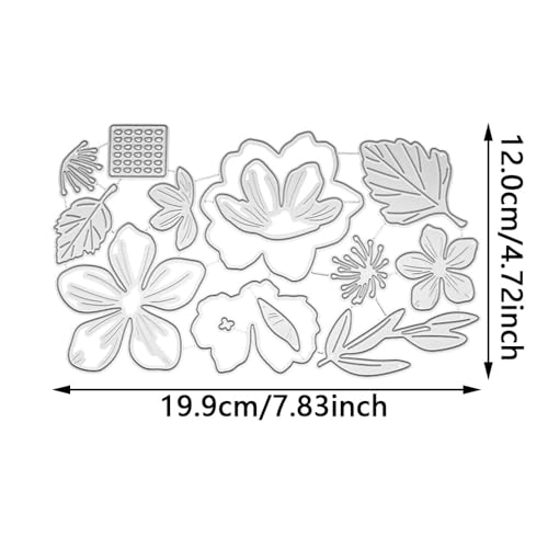 Splicing Flowers and Leaves Metal Cutting Dies Sets for Card Making - color: XMZ-743-A