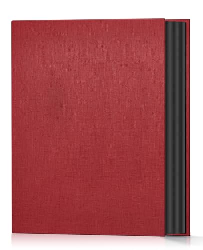 Popotop Photo Album 4x6 100 Pockets for Wedding Gifts,Linen Hardcover Picture Albums for Family Anniversary Baby Vacation Pictures - color: Red, size: 100 Pockets