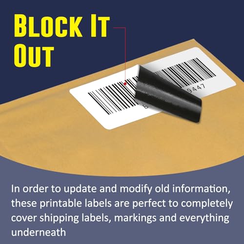 L LIKED 3" x 1" Direct Thermal Label, 1400 Barcode Shipping Labels | BPA Free, Block Old Information, Perforated, Strong Adhesive, Compatible with Rollo, Zebra and Other Desktop Printers - size: 3"x1"-1 Roll