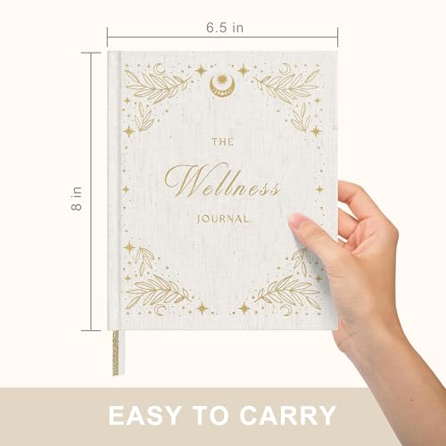 &And Per Se Wellness Journal, Self Care & Daily Journal for Women, Mental Health Planner with Habit Tracker, Diet & Goals, Undated, Gift-Ready (Stardust Beige) - color: I-Stardust Beige, size: 6.5 x 8 Inch