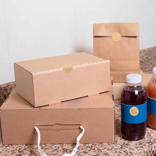 Kraft Paper 0.75 inch Round Color Coding Circle Dots Labels in Box 1000pcs - color: Kraft Paper, size: 1 Roll-1000PCS