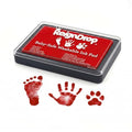 ReignDrop Baby Ink Pad for Hand and Footprints, Non-Toxic Acid-Free Keepsake Kit, Smudge-Proof Archival Ink Wipes Off Skin, for Scrapbook, Photo Album, Frames & Pet Paws, Baby Gift (Red) - color: Red